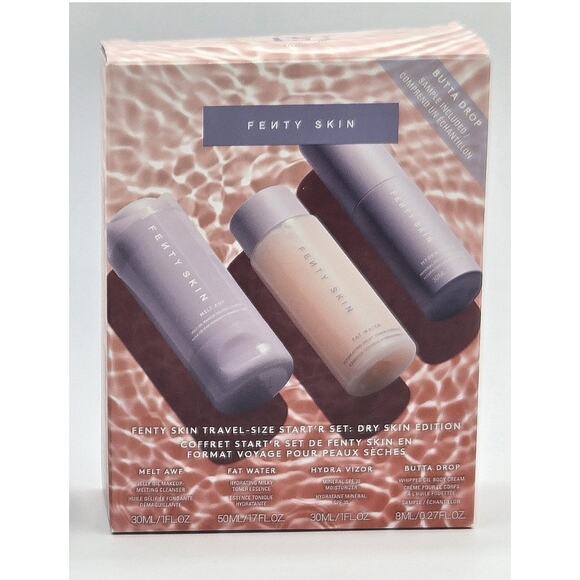 FENTY SKIN Travel Start'r Set Dry Skin Melt Awf Fat Water Hydra Vizor Butta Drop - Picture 1 of 6